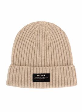 Gorro Ecoalf Thick beige mara hombre y mujer