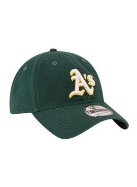 Gorra New Era Oakland Athletics Core Classic verde para hombre y mujer