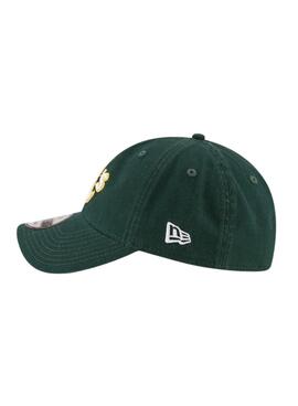 Gorra New Era Oakland Athletics Core Classic verde para hombre y mujer