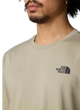 Camiseta The North Face  Redbox Graphic beige para hombre