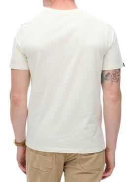 Camiseta Superdry gráfica New York blanco para hombre