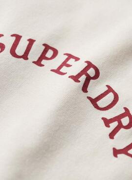 Camiseta Superdry Tattoo Graphic beige para hombre