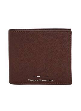 Cartera Tommy Hilfiger Premium de piel marrón para hombre