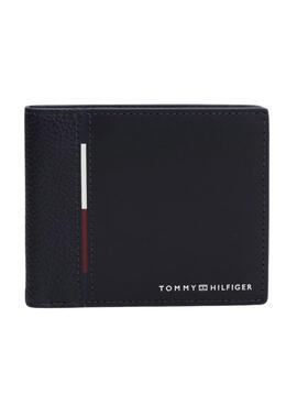 Cartera Tommy Hilfiger casual de piel para hombre marino