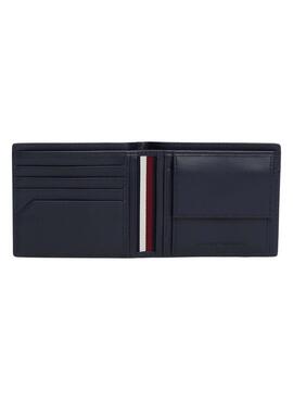 Cartera Tommy Hilfiger casual de piel para hombre marino