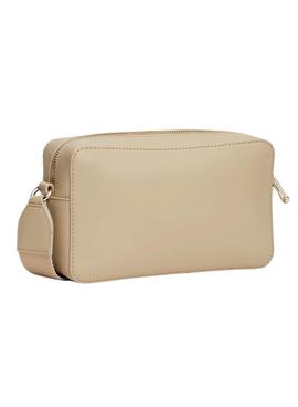 Bolso Tommy Hilfiger Monotype TH camera beige para mujer