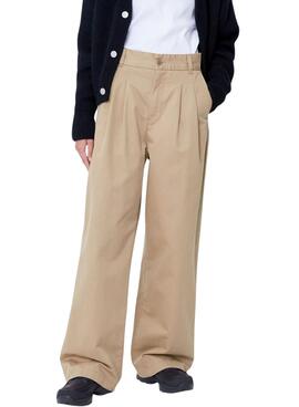 Pantalón Carhartt Leola beige para mujer