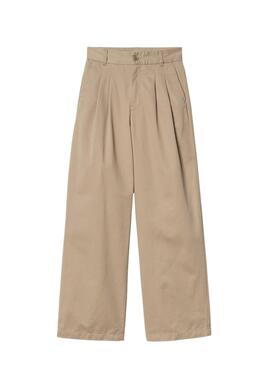 Pantalón Carhartt Leola beige para mujer