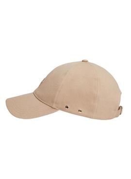 Gorra Tommy Hilfiger TH beige para mujer