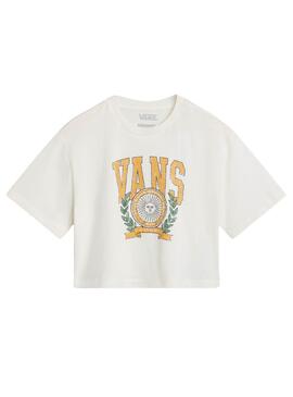 Camiseta Vans First Team Crudo para niña