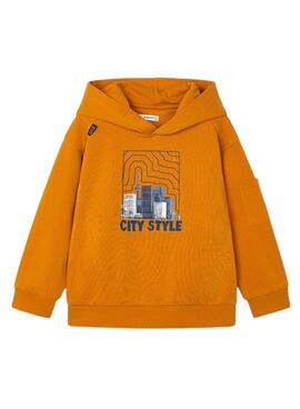 Sudadera Mayoral City Style Zanahoria para niño