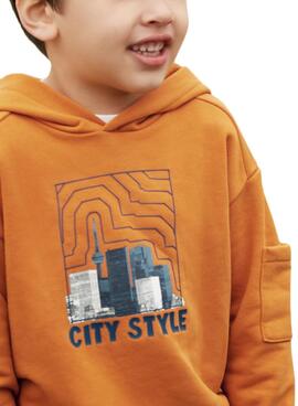 Sudadera Mayoral City Style Zanahoria para niño