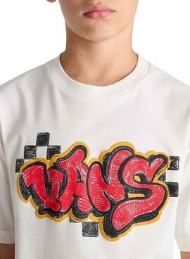 Camiseta Vans Tagged Crudo para niño