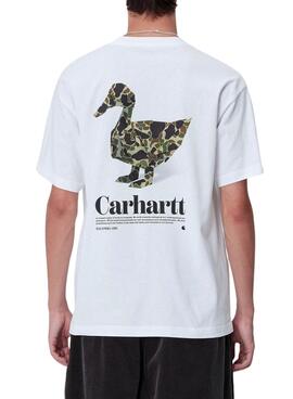 Camiseta Carhartt Fold Duck blanco para hombre