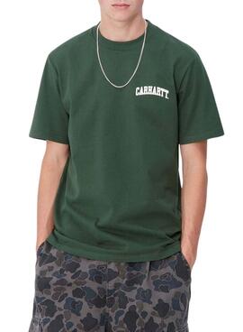 Camiseta Carhartt University verde para hombre