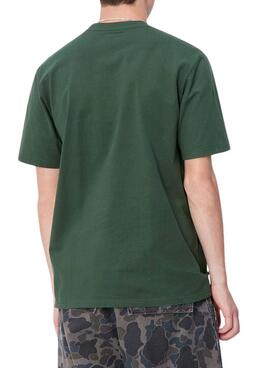 Camiseta Carhartt University verde para hombre