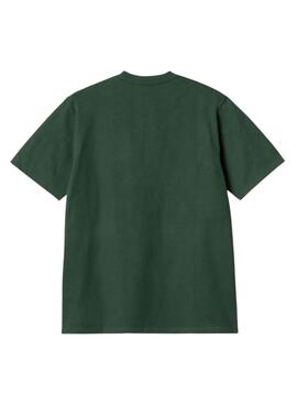 Camiseta Carhartt University verde para hombre