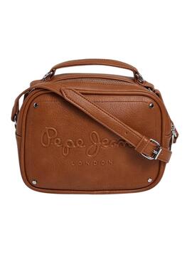 Bolso Pepe Jeans Basy Icon marrón para mujer