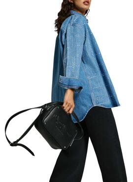 Bolso Pepe Jeans Bassy Icon negro para mujer