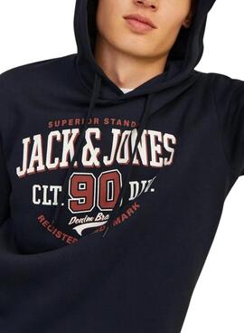 Sudadera Jack and Jones Jelogo azul para hombre