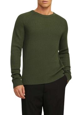 Jersey Jack and Jones Pannel verde para hombre