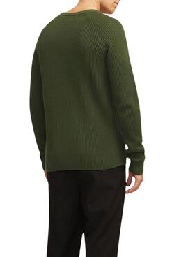 Jersey Jack and Jones Pannel verde para hombre