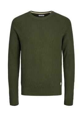 Jersey Jack and Jones Pannel verde para hombre