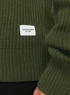 Jersey Jack and Jones Pannel verde para hombre