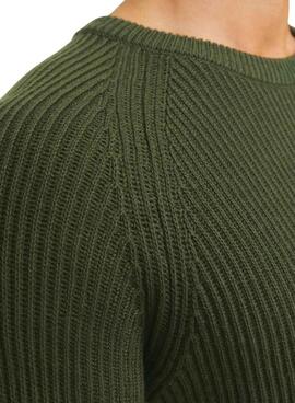 Jersey Jack and Jones Pannel verde para hombre