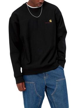 Sudadera Carhartt basica negra para hombre