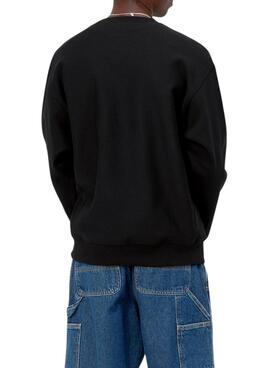 Sudadera Carhartt basica negra para hombre