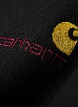 Sudadera Carhartt basica negra para hombre