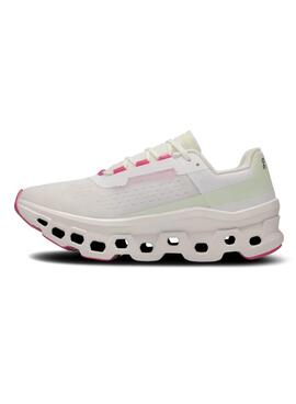 Zapatillas On Running Cloudmonster blanco para mujer