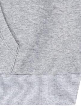 Sudadera Levis Collegiate gris capucha para niña