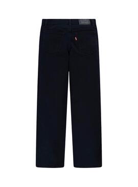 Pantalón vaquero Levis pierna ancha negro niña