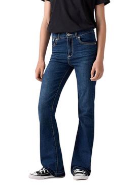 Pantalón vaquero Levis 726 Flare azul para niña