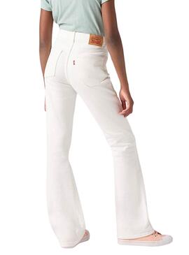 Pantalón vaquero Levis 726 Flare  blanco para niña