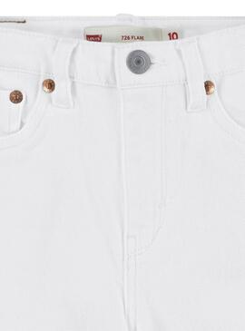 Pantalón vaquero Levis 726 Flare  blanco para niña