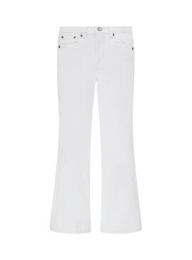 Pantalón vaquero Levis 726 Flare  blanco para niña