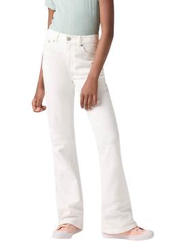 Pantalón vaquero Levis 726 Flare  blanco para niña