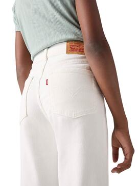 Pantalón vaquero Levis 726 Flare  blanco para niña