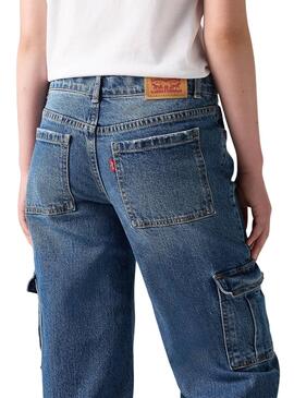 Pantalón Vaquero Levis 94 Baggy Cargo para niña