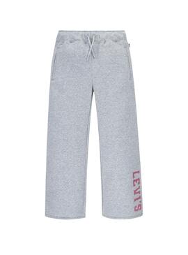 Pantalón de chándal Levis gris Wide Leg para niña