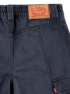 Pantalón Vaquero Levis 94 Baggy Cargo negro niña