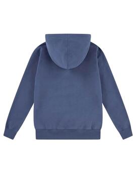 Sudadera Levis Sporty con capucha azul para niño