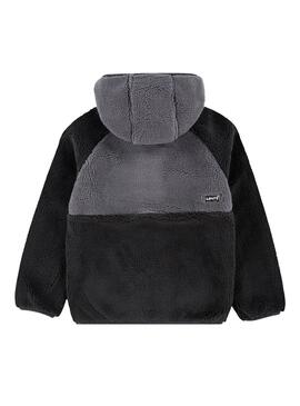 Chaqueta Levis Sherpa bicolor negro para niño