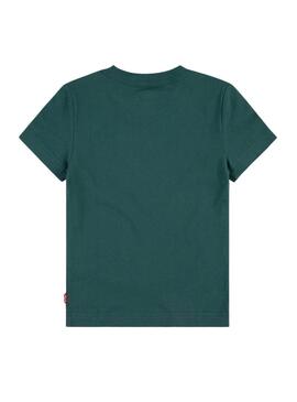 Camiseta Levis Batwing verde para niño