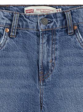 Pantalón vaquero Levis 551Z recto azul para niño