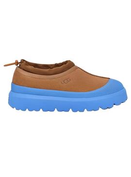 Zapatillas Tasman Weather Hybrid camel y azulón para hombre