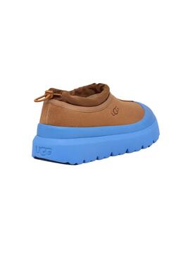 Zapatillas Tasman Weather Hybrid camel y azulón para hombre